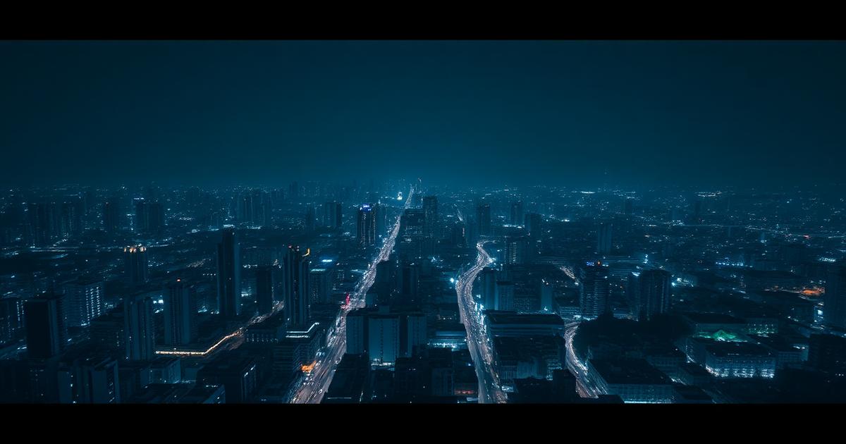 Illustration for the guide "Trading around RBI policy: preparation beats prediction" — the Mumbai financial district skyline at night.